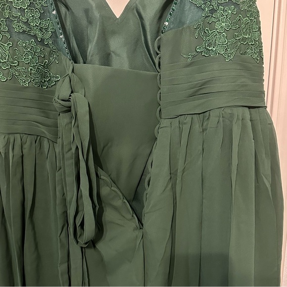 Green Sweetheart Corset Back Lace Embellished Formal Gown Dress 3x? - Picture 10 of 15